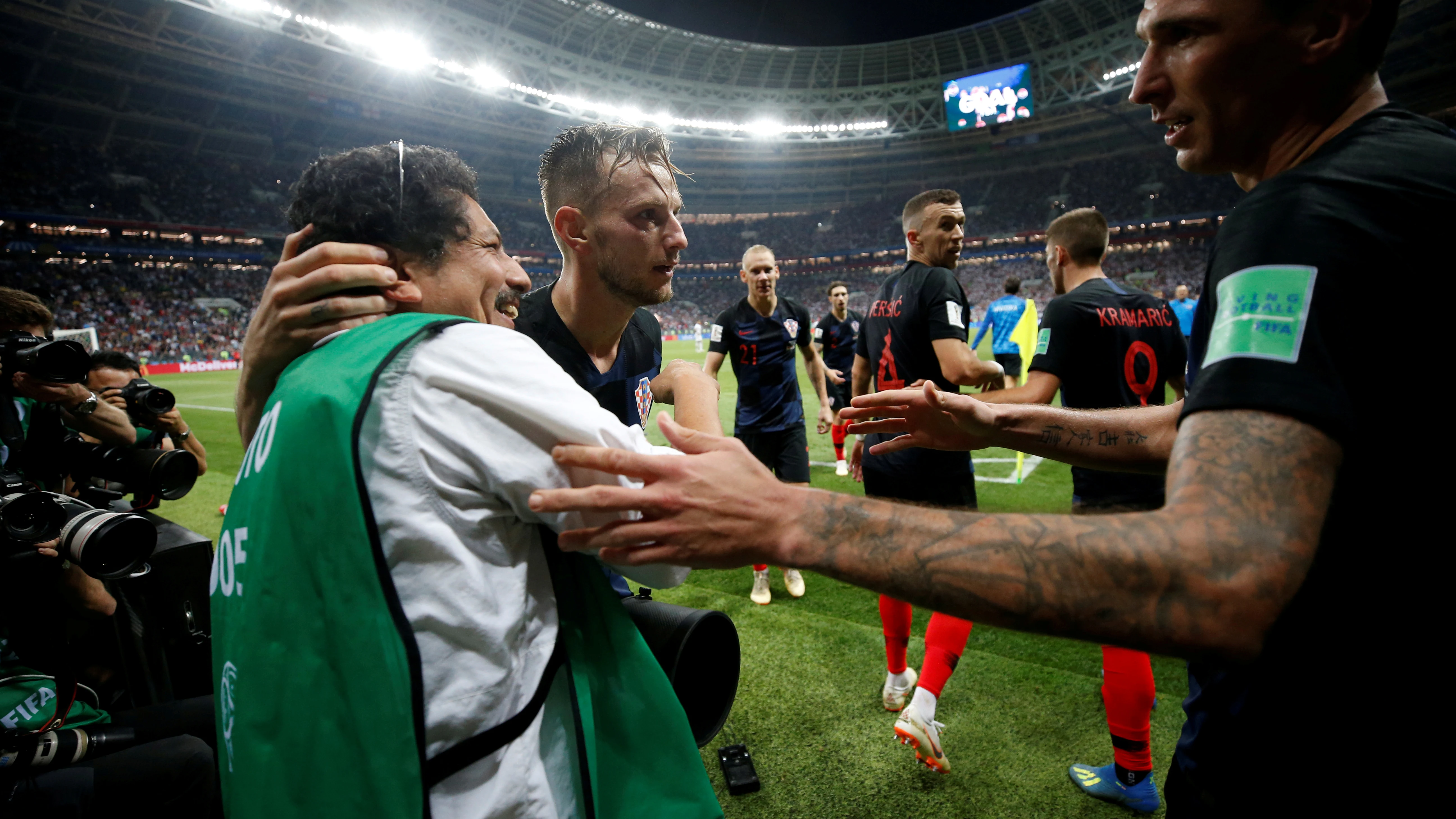 Yuri Cortez, el fotógrafo que celebró el gol de Mandzukic con los croatas