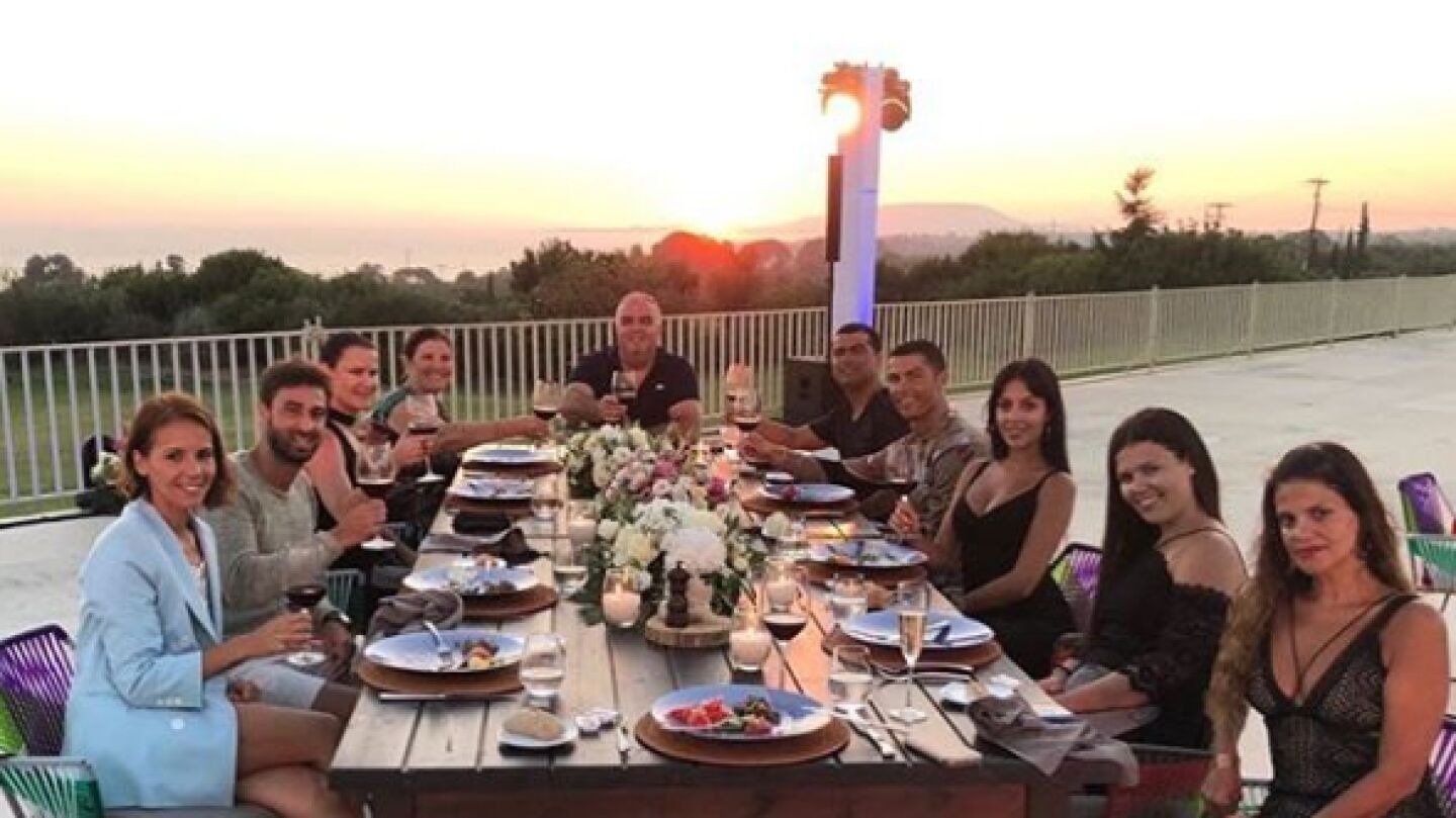 Cristiano Ronaldo, junto a su familia en Grecia