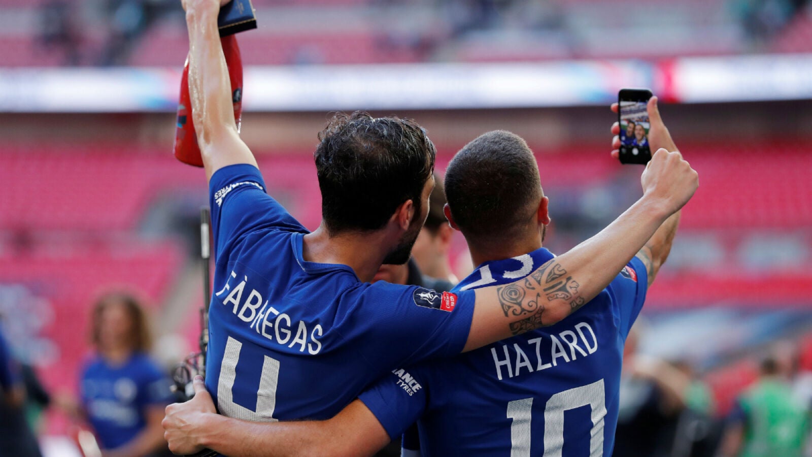 Cesc, con Hazard