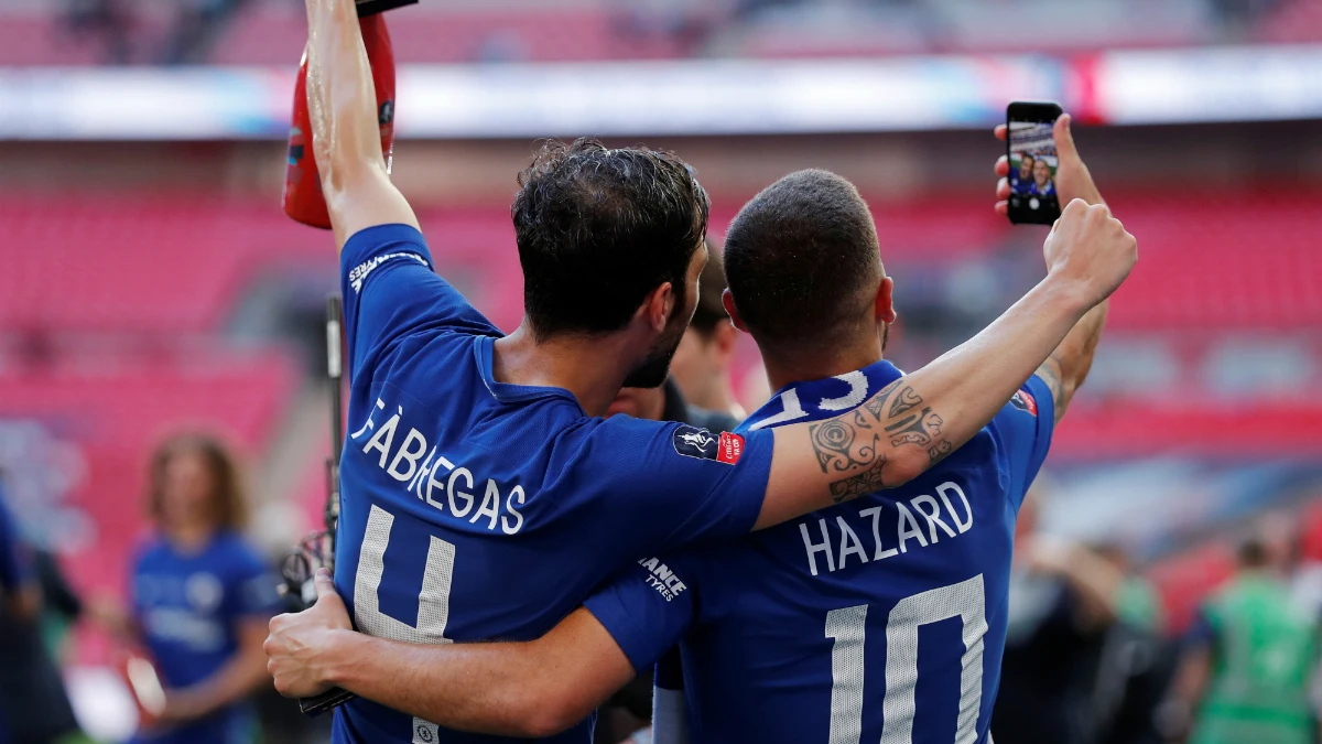 Cesc, con Hazard