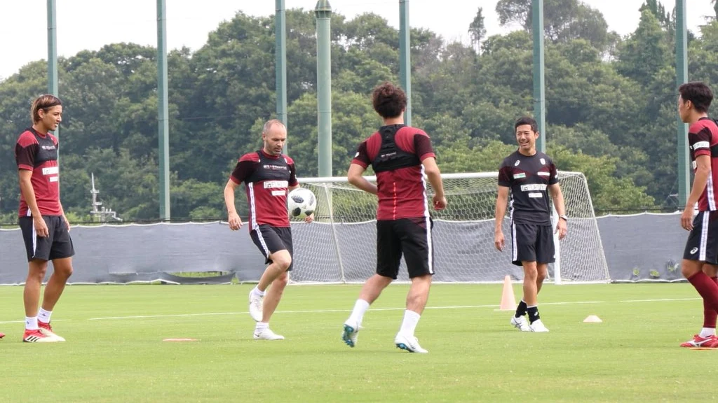 Andrés Iniesta, con el Vissel Kobe