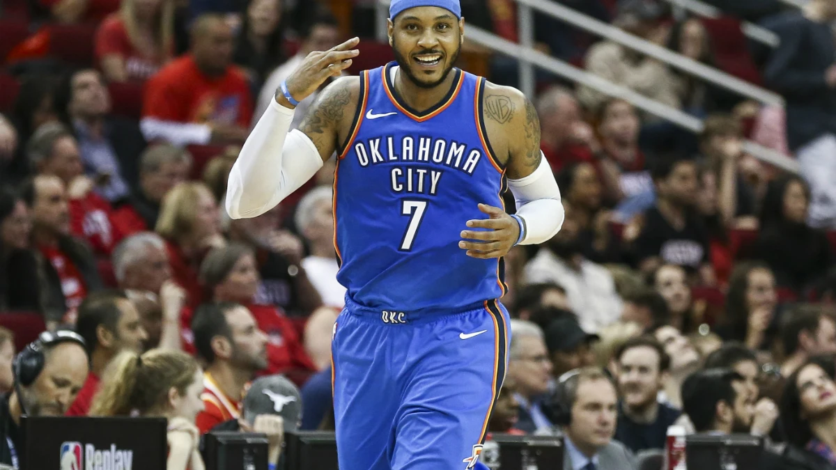 Carmelo Anthony, con los Thunder