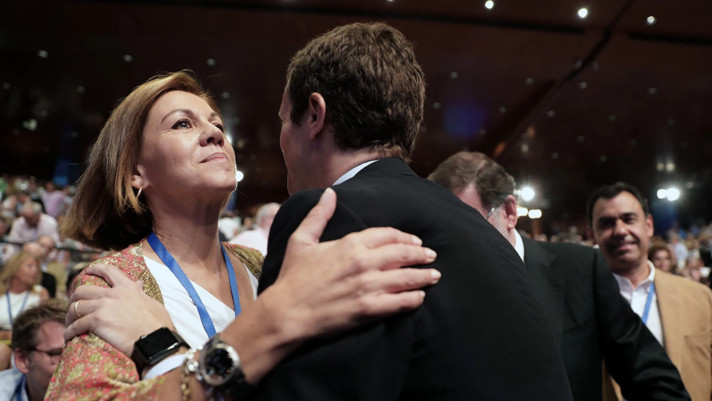 María Dolores de Cospedal y Pablo Casado María Dolores de Cospedal y Pablo Casado