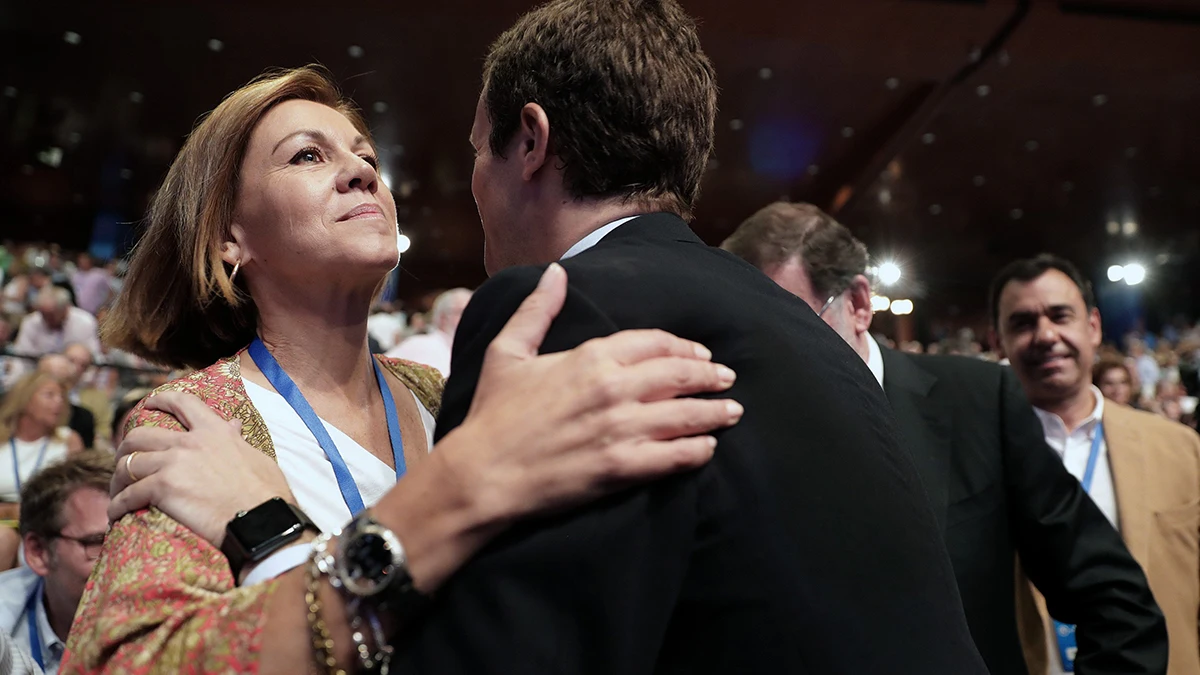 María Dolores de Cospedal y Pablo Casado