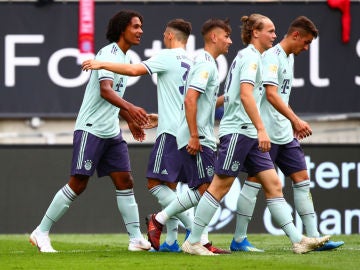 El Bayern de Múnich celebra un gol El Bayern de Múnich celebra un gol