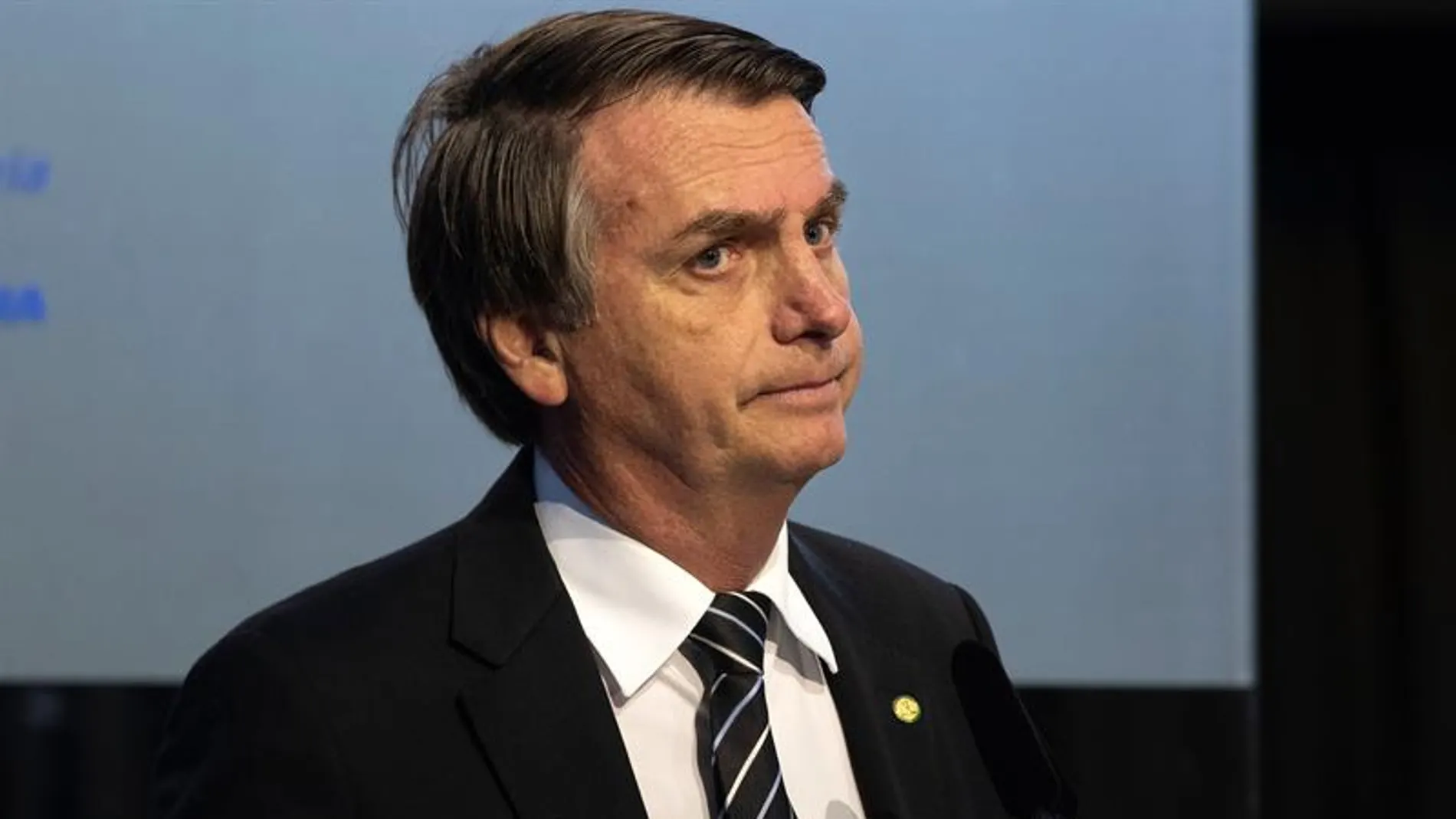 En la imagen, el candidato ultraderechista brasileño, Jair Bolsonaro 
