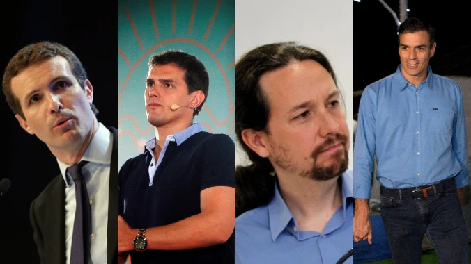 Pablo Casado, Albert Rivera, Pablo Iglesias y Pedro Sánchez Pablo Casado, Albert Rivera, Pablo Iglesias y Pedro Sánchez