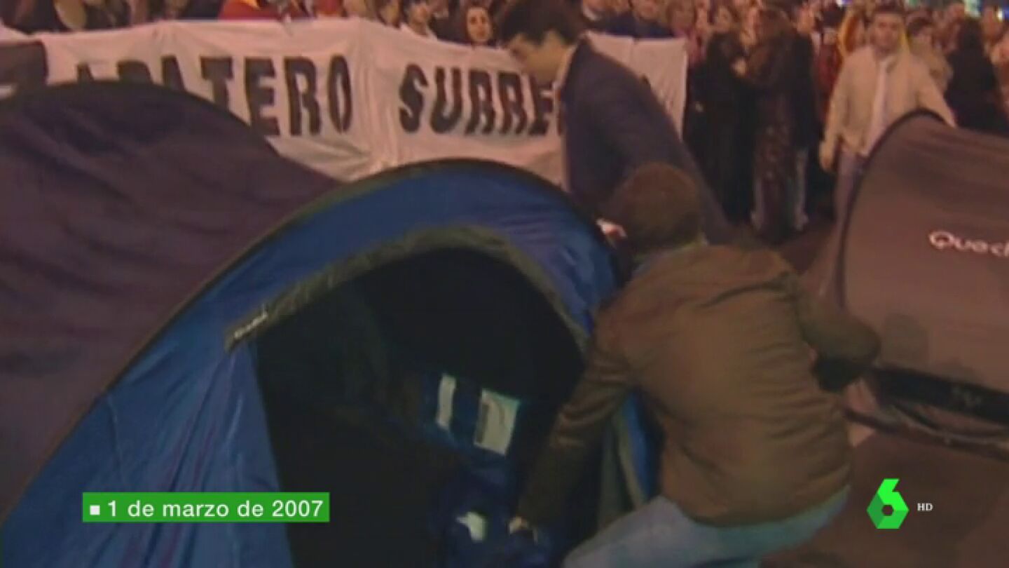 De las 'acampadas protesta' a ser el nuevo l&iacute;der del PP: as&iacute; ha sido el ascenso mete&oacute;rico de Casado en el partido