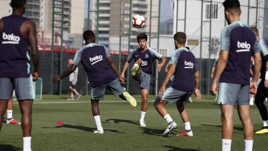 El Bar&ccedil;a cierra la primera semana de entrenamientos
