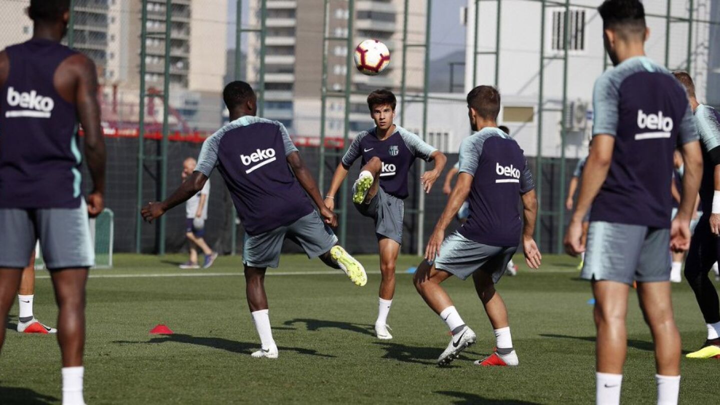 El Bar&ccedil;a cierra la primera semana de entrenamientos