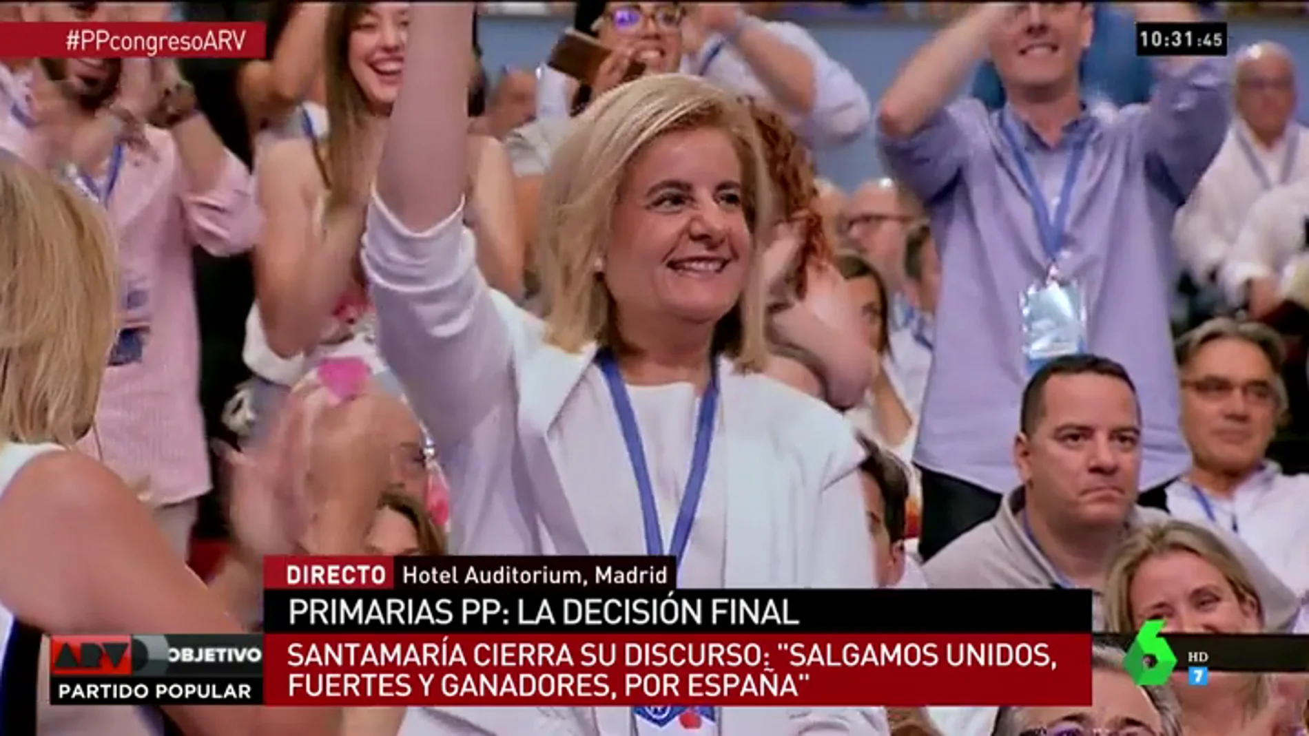 Fátima Báñez en el Congreso del PP