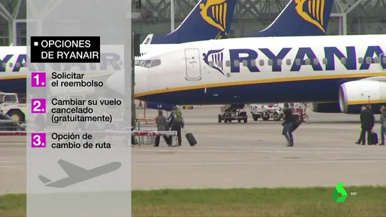 La huelga de Ryanair deja ya 75.000 afectados: "Van a tener que indemizarles con una cantidad entre los 250 y los 400 euros" La huelga de Ryanair deja ya 75.000 afectados: "Van a tener que indemizarles con una cantidad entre los 250 y los 400 euros"