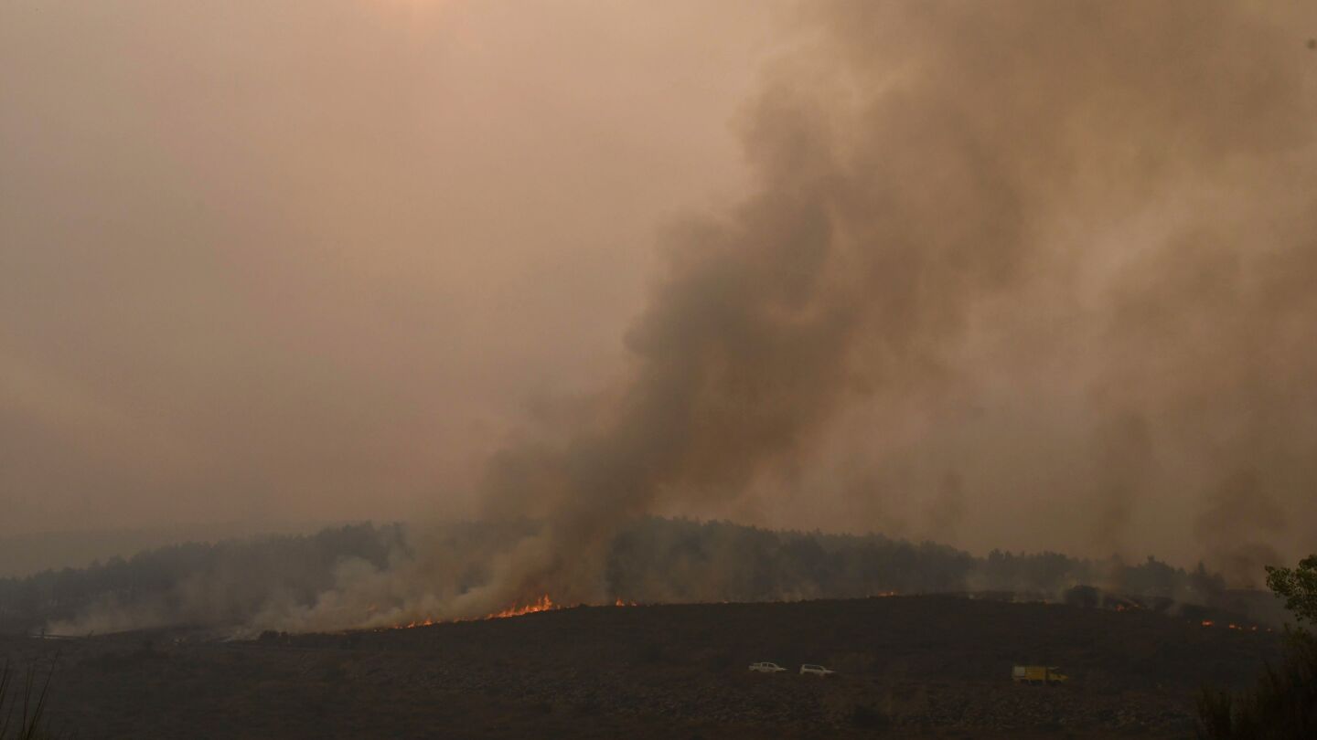 Fotograf&iacute;a que muestra el paisaje afectado por un incendio forestal