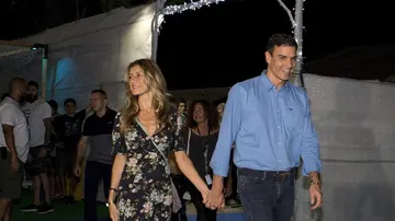 Pedro Sánchez y su mujer a su llegada al concierto de The Killers en el FIB (Benicàssim)