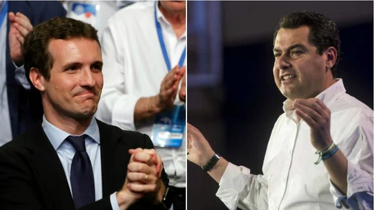 Pablo Casado y Juanma Moreno Pablo Casado y Juanma Moreno