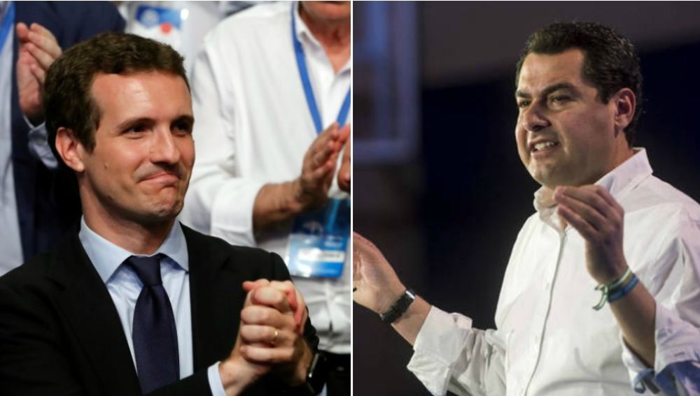 Pablo Casado y Juanma Moreno