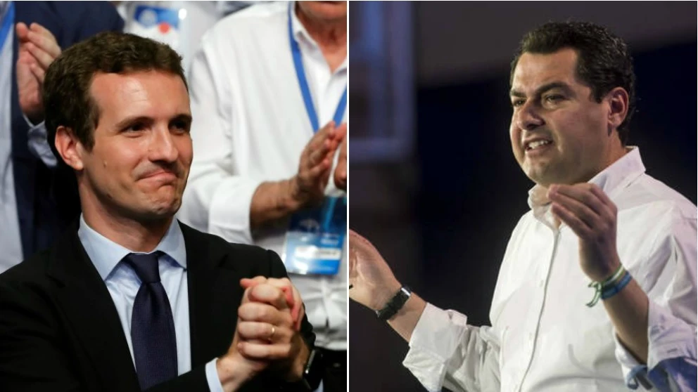 Pablo Casado y Juanma Moreno