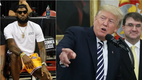 LeBron James y Donald Trump LeBron James y Donald Trump