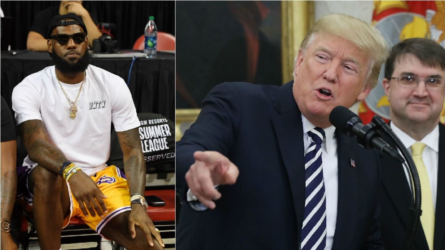 LeBron James y Donald Trump