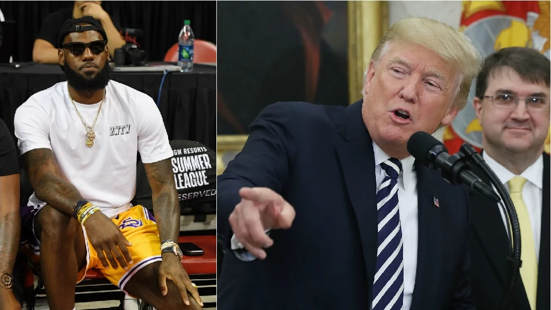 LeBron James y Donald Trump