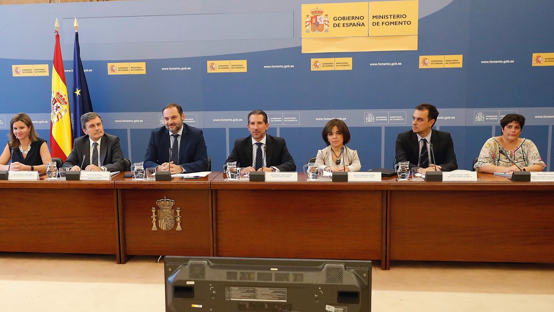 El ministro de Fomento, Jos&eacute; Luis &Aacute;balos durante la reuni&oacute;n extraordinaria de la Conferencia Nacional de Transporte.