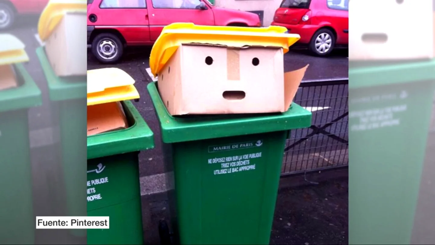 ¿Por qué vemos a Trump en un cubo de basura? ¿Por qué vemos a Trump en un cubo de basura?