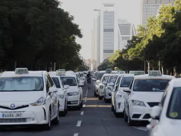 Las protestas de los taxistas españoles contra la proliferación de licencias VTC. Las protestas de los taxistas españoles contra la proliferación de licencias VTC.