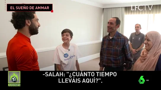 La cara amable de Salah: cumple el sueño de un niño sirio de poder conocerle La cara amable de Salah: cumple el sueño de un niño sirio de poder conocerle