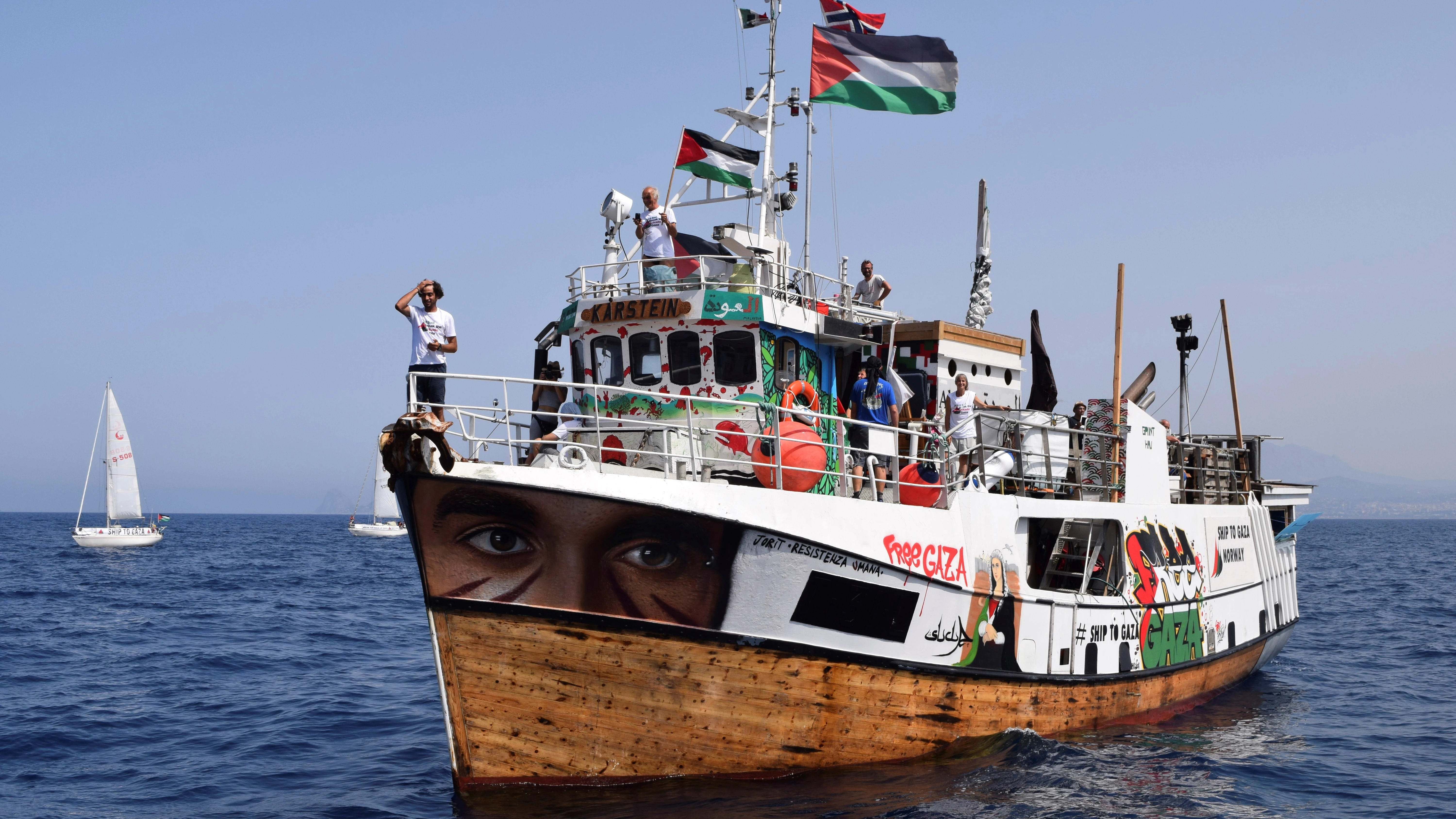 'La Flotilla de la Libertad' en el Mediterráneo hacia la Franja de Gaza