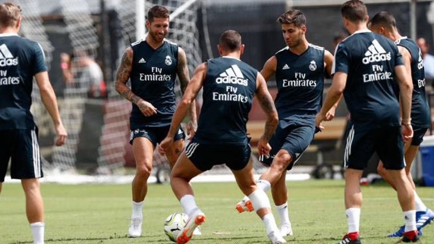 Entrenamiento del Real Madrid