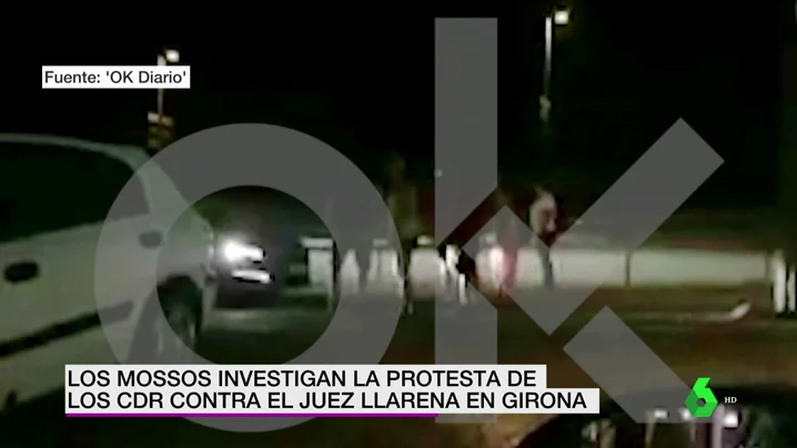 Una protesta contra el juez Pablo Llarena.