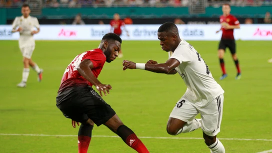 Vinicius, en acción ante el United de Mourinho Vinicius, en acción ante el United de Mourinho