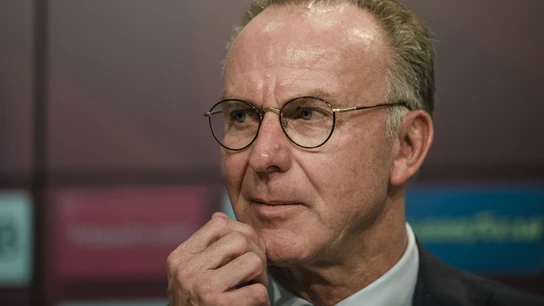 Rummenigge, en una rueda de prensa Rummenigge, en una rueda de prensa