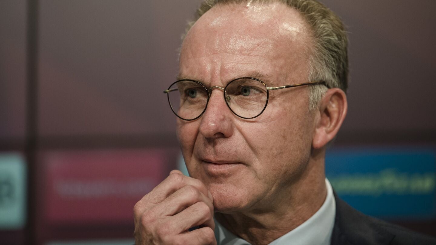 Rummenigge, en una rueda de prensa