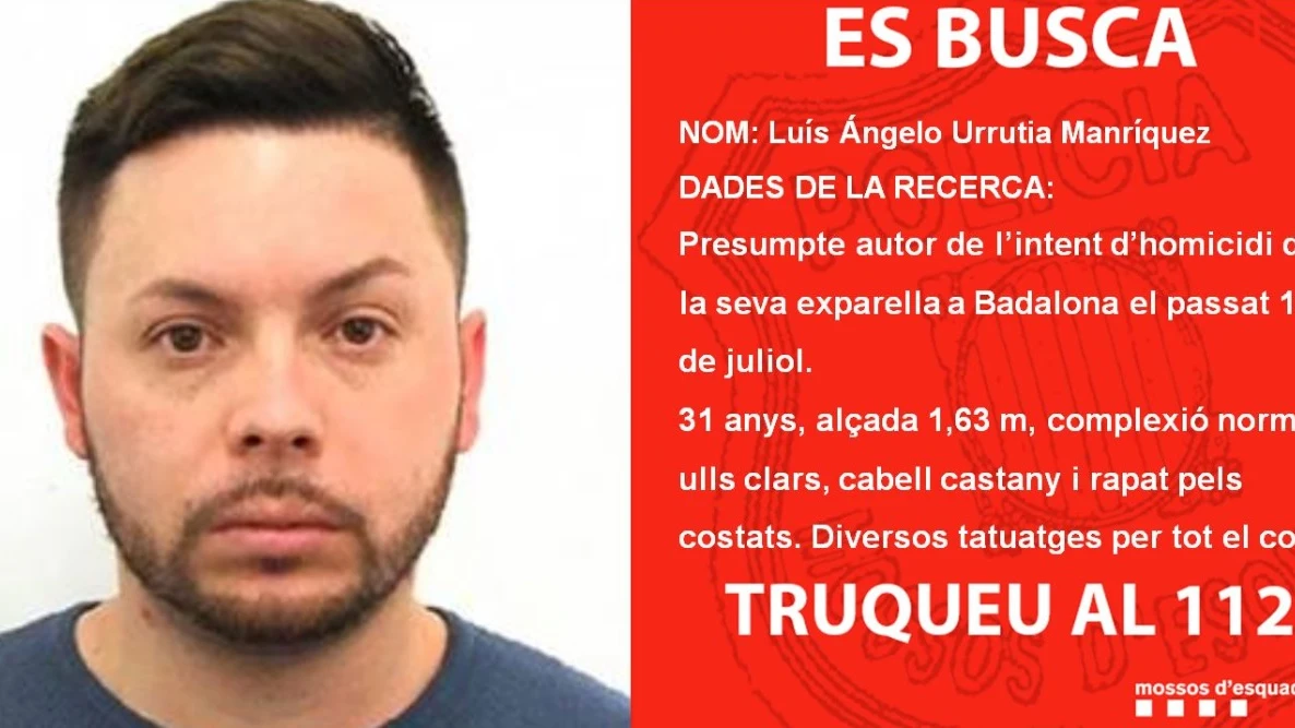 Cartel de búsqueda de los Mossos