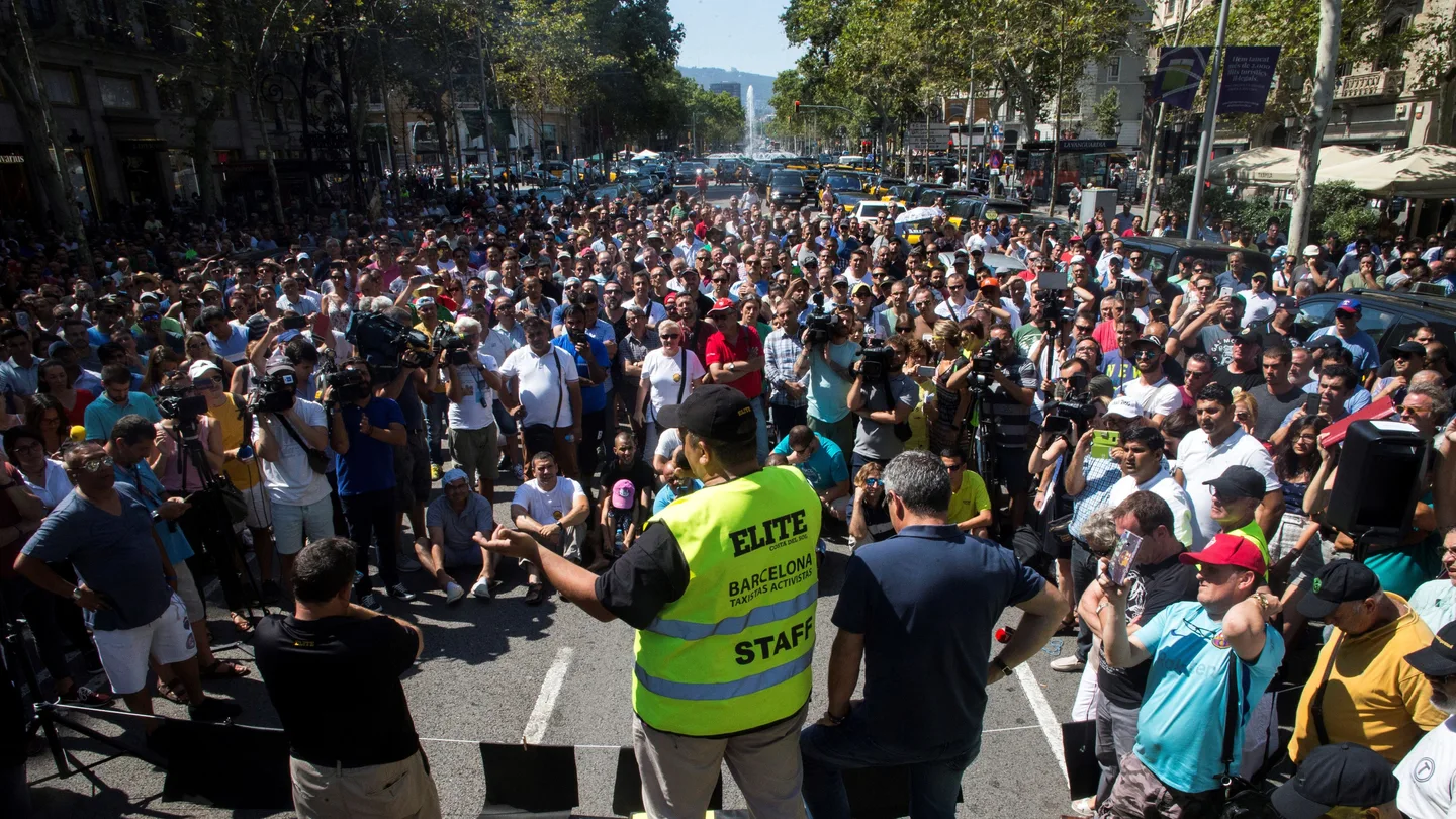 Representantes de los taxistas de Barcelona Representantes de los taxistas de Barcelona