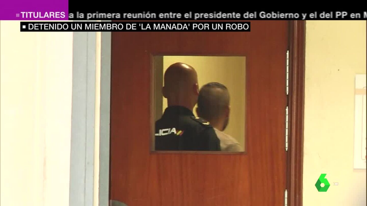 &Aacute;ngel Boza, miembro de 'La Manada', en dependencia judiciales