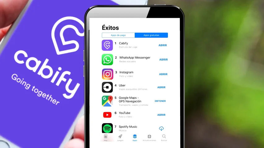 Se dispara la descarga de las app de Cabify y Uber