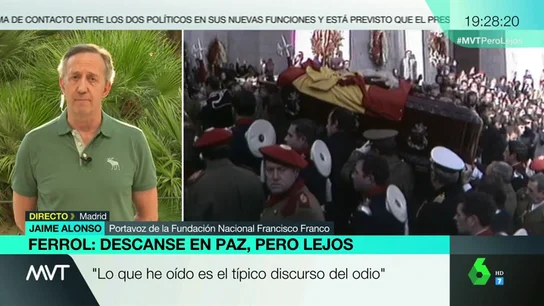Jaime Alonso, portavoz de la Fundación Nacional Francisco Franco en MVT. Jaime Alonso, portavoz de la Fundación Nacional Francisco Franco en MVT.