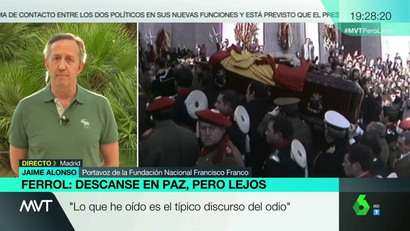 Jaime Alonso, portavoz de la Fundación Nacional Francisco Franco en MVT. Jaime Alonso, portavoz de la Fundación Nacional Francisco Franco en MVT.