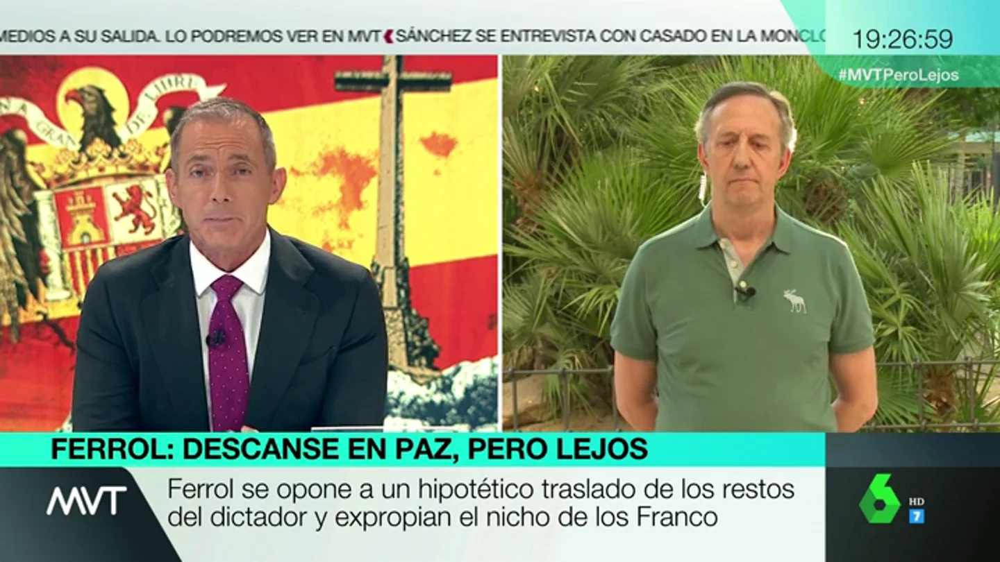 Entrevista completa al portavoz de la Fundación Francisco Franco: "Franco murió en la cama porque ganó en la guerra y en la paz al comunismo" Entrevista completa al portavoz de la Fundación Francisco Franco: "Franco murió en la cama porque ganó en la guerra y en la paz al comunismo"