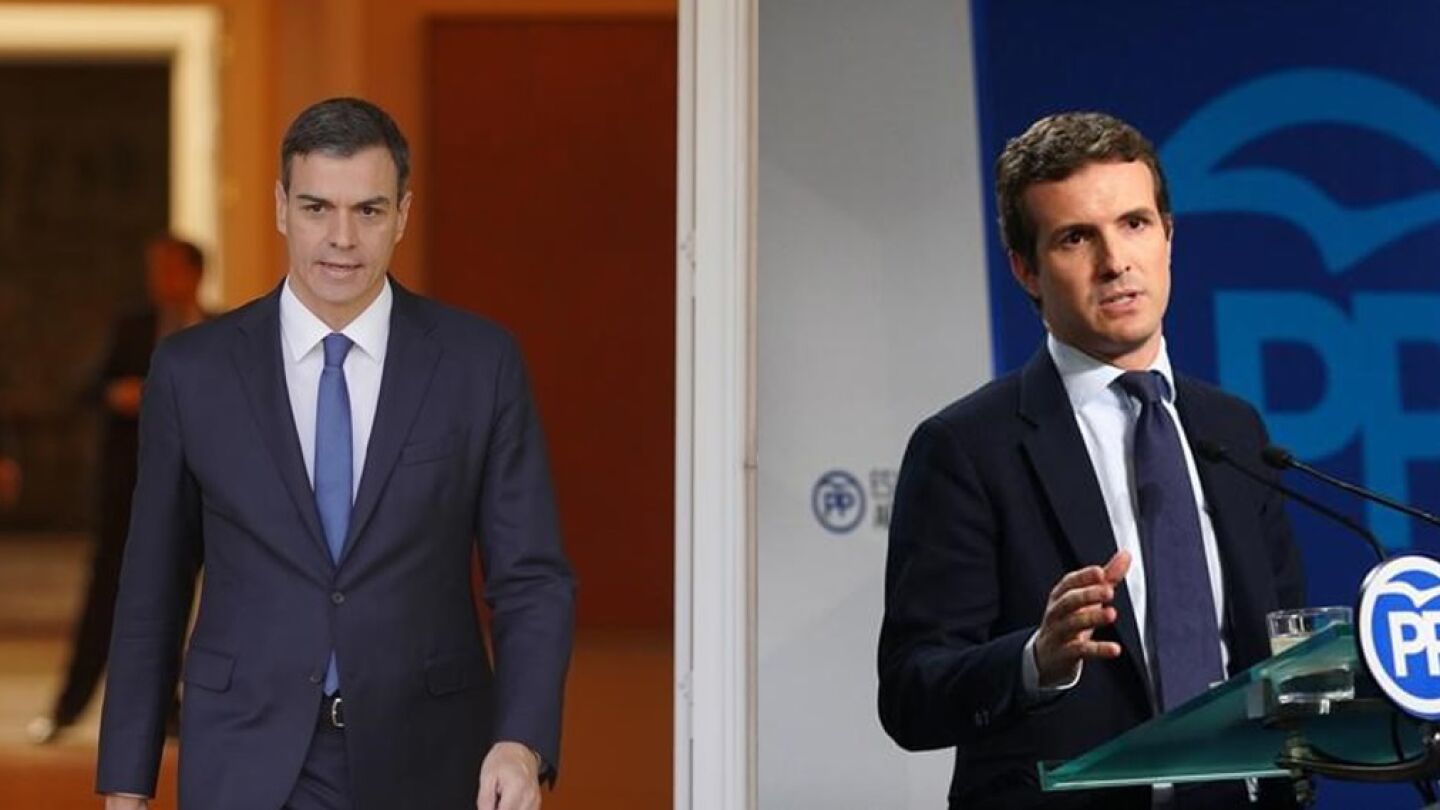 Pedro S&aacute;nchez y Pablo Casado