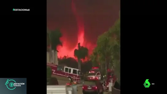 Tornado de fuego en California Tornado de fuego en California