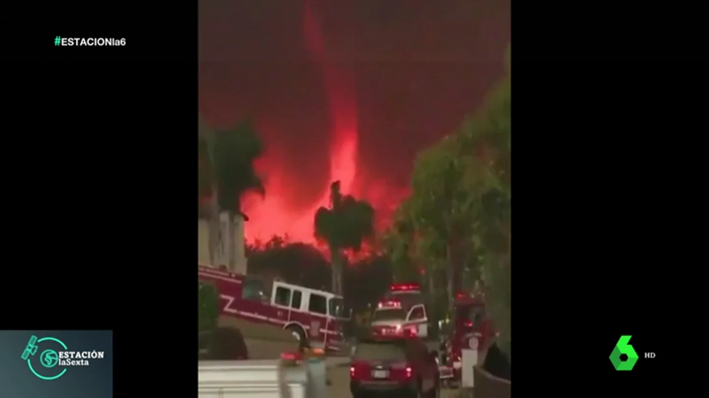 Tornado de fuego en California Tornado de fuego en California