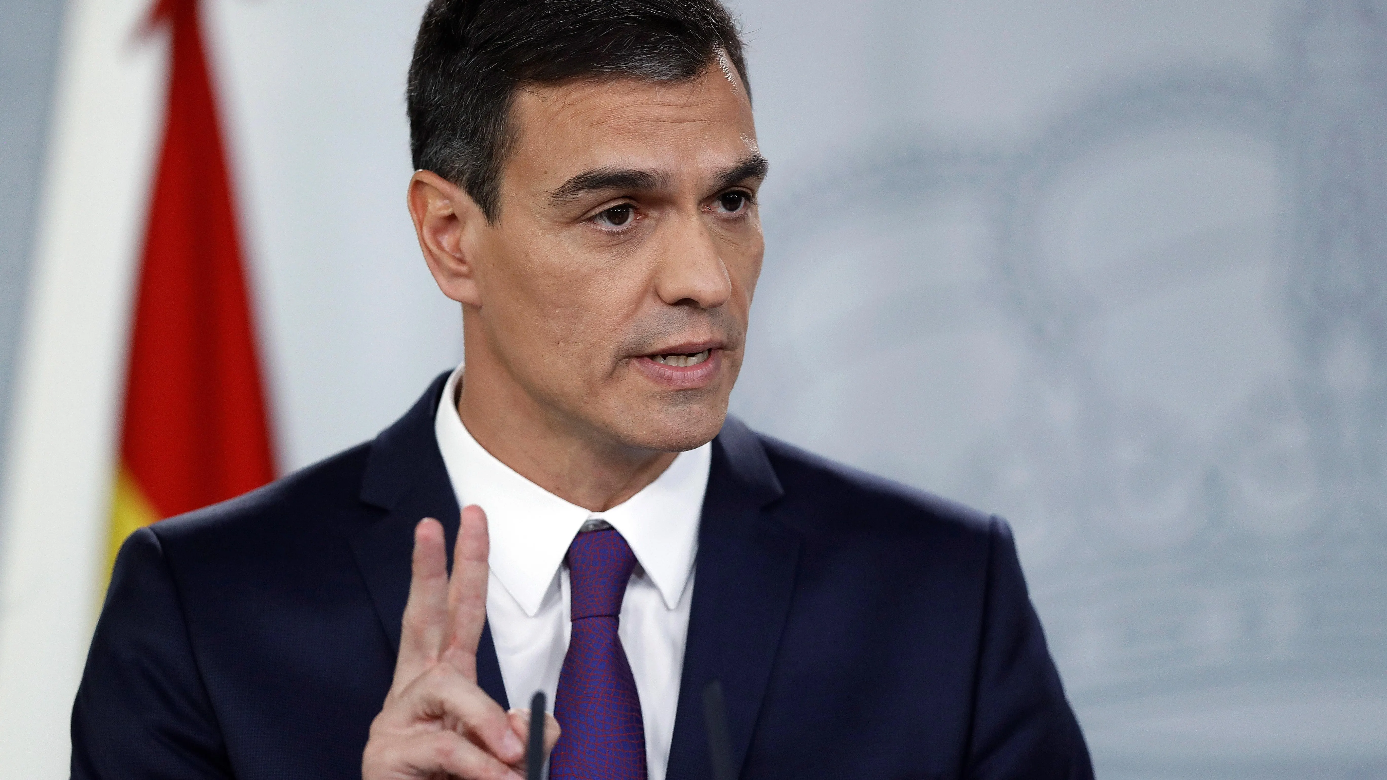 El presidente del Gobierno, Pedro Sánchez