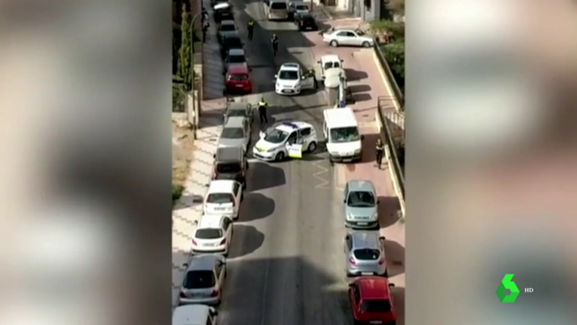 Cuatro policías heridos durante una temeraria persecución en Málaga