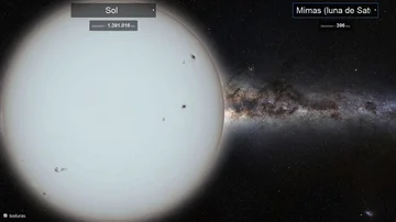 Sol y Mimas