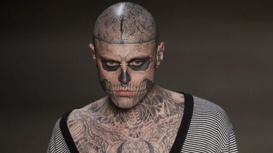 Rick Genest, m&aacute;s cononocido como 'Zombie Boy'
