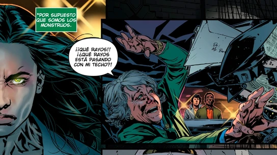 Aguirre en una viñeta del cómic 'Hulka' Aguirre en una viñeta del cómic 'Hulka'