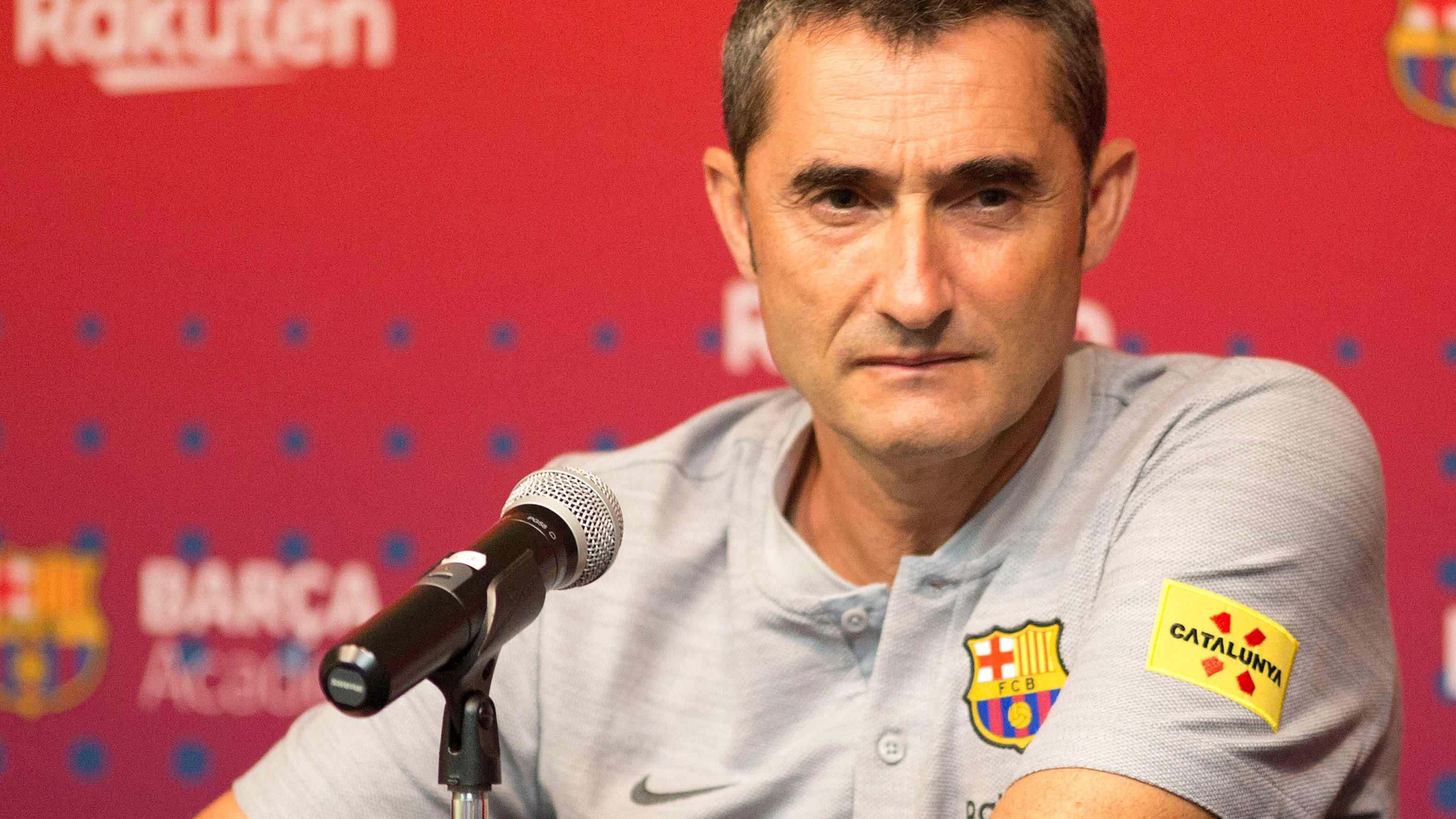 Ernesto Valverde, en rueda de prensa